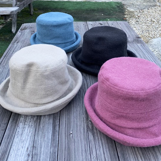 リネンウール ブリムハット