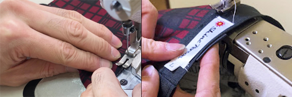 おしゃれなワークキャップ ミシン縫製”